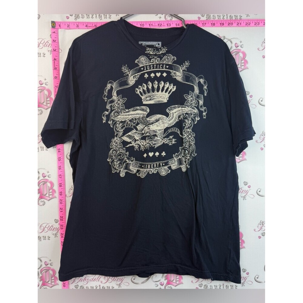 T-shirt top Justice Liberty Graphic T-Shirt navy Black white